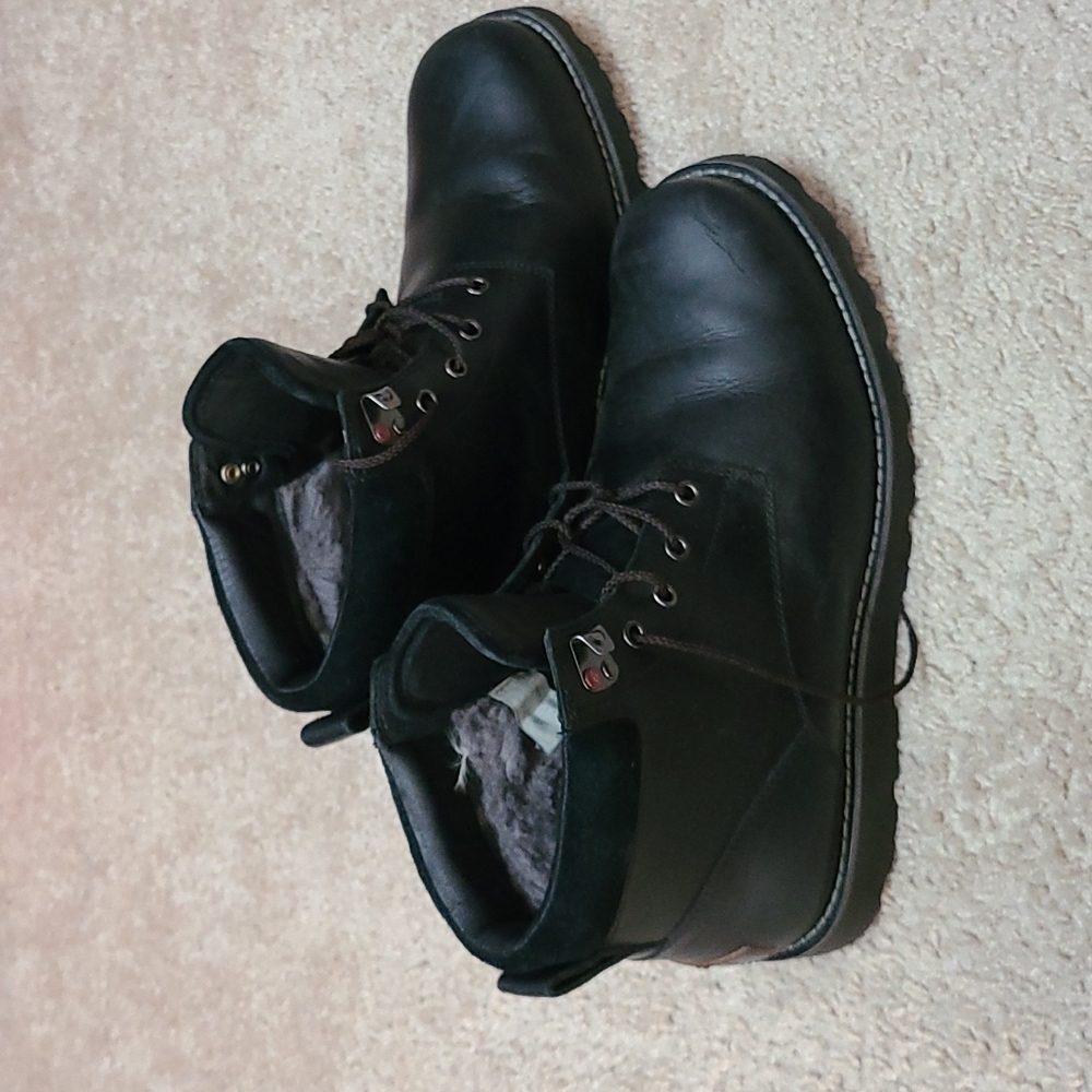 Black leather Ugg boots Please send offer. Will be available through 2021 only.